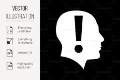 Human Head Silhouette Product Image 1