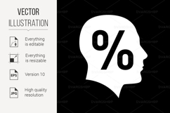 Human Head Silhouette Product Image 1