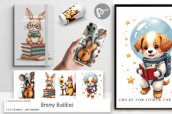 Scholarly Animals Digital Paper Product Image 1