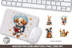 Scholarly Animals Mouse Pad Product Image 1