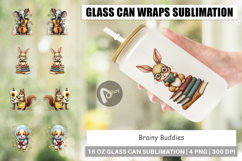 Scholarly Animals Glass Can Product Image 1