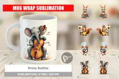 Scholarly Animals Mug Wrap Product Image 1