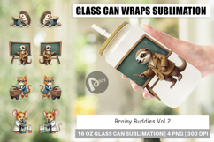 Scholarly Animals Glass Can Product Image 1