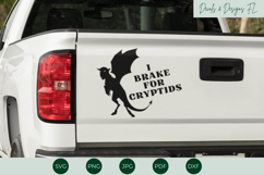 I Brake For the Jersey Devil | Cryptid SVG Product Image 1