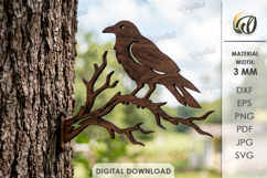 Branch Silhouettes Outdoor Decors Bundle Lasercut.Animal SVG Product Image 13