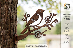 Branch Silhouettes Outdoor Decors Bundle Lasercut.Animal SVG Product Image 10