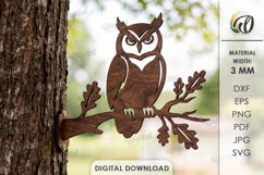 Branch Silhouettes Outdoor Decors Bundle Lasercut.Animal SVG Product Image 11