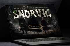 Onemore - Black Metal with Y2K Flair Display Font Product Image 13