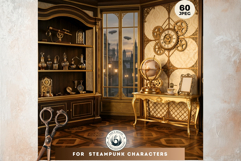 Brass Requiem Steampunk Backdrops for Junk Journals Product Image 3