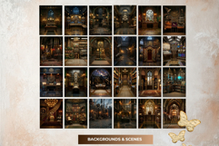 Brass Requiem Steampunk Backdrops for Junk Journals Product Image 4