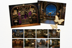 Brass Requiem Steampunk Backdrops for Junk Journals Product Image 6