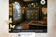 Brass Requiem Steampunk Backdrops for Junk Journals Product Image 7