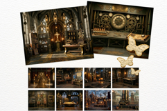 Brass Requiem Steampunk Backdrops for Junk Journals Product Image 8