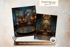 Brass Requiem Steampunk Backdrops for Junk Journals Product Image 9