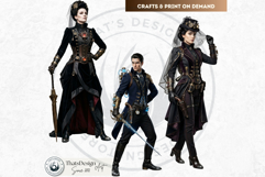 Brass Requiem Steampunk Characters for Junk Journals &amp; POD Product Image 11