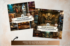 Brass Requiem Steampunk Characters for Junk Journals &amp; POD Product Image 12