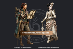 Brass Requiem Steampunk Characters for Junk Journals &amp; POD Product Image 3