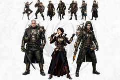 Brass Requiem Steampunk Characters for Junk Journals &amp; POD Product Image 7