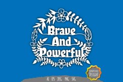 Brave and Powerful Papercut SVG Product Image 2