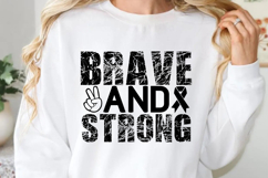 Brave and strong SVG, cancer awareness SVG Product Image 1