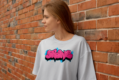 Brave Bubble Graffiti Drip Typography SVG Vector Product Image 2