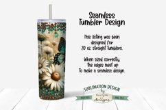 Vintage Butterfly 20oz Tumbler Wrap - Braver Than You Think Product Image 3