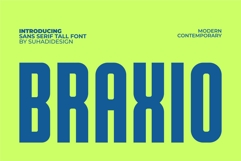 Braxio - Condensed Bold Tall Font Product Image 1