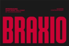 Braxio - Condensed Bold Tall Font Product Image 1