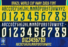 Brazil World Cup 2026 Font Jersey Font Product Image 2