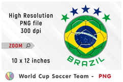 Brazil National Team Soccer Ball. World Cup 2026 Product Image 1