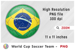 Brazil National Team Soccer Ball. World Cup 2026 Product Image 1
