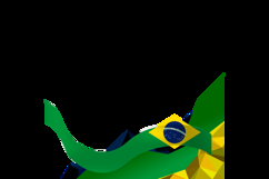 Brazil republic day twibbon banner background concept Product Image 2