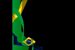 Brazil republic day twibbon banner background design Product Image 2