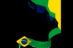 Brazil republic day twibbon banner background graphic Product Image 2