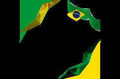Brazil republic day twibbon banner background vector Product Image 2
