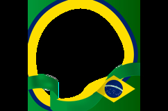 Brazil Republic Day Twibbon Poster Graphic Product Image 2