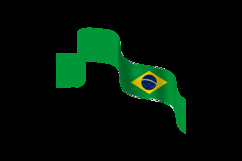Brazil republic day element wave flag design Product Image 2