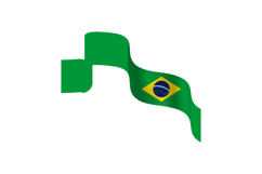 Brazil republic day element wave flag design Product Image 1