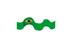 Brazil republic day element wave flag graphic Product Image 1