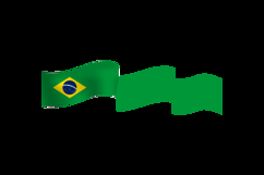 Brazil republik day element wave flag vector Product Image 2