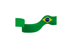 Brazil republic day wave flag clipart Product Image 1