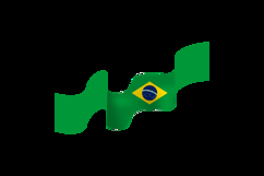 Brazil republik day wave flag graphic Product Image 1