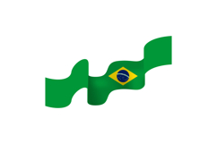 Brazil republik day wave flag graphic Product Image 2