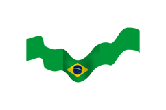 Brazil republic day wave flag vector Product Image 1