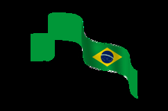 Brazil wave flag element decorative design Product Image 2