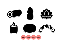 Minimalist Spa Wellness Icons For Design Product Image 1