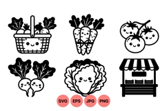 Hand Drawn Vegetable Market Illustration Product Image 1