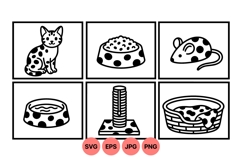 Polka Dot Cat Icon Design For Crafts Product Image 1