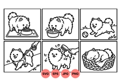 Pomeranian Dog Illustrations for Pet Care Designs Product Image 1