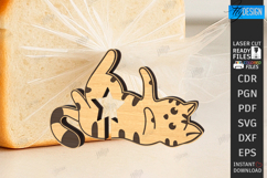Bread Clip Laser Cut|Bread Bag Clip Holder|Cats SVG|CNC File Product Image 1